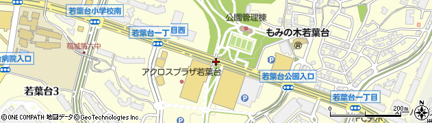 東京都稲城市若葉台周辺の地図