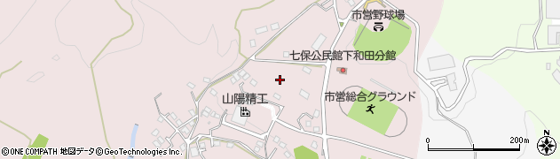 山梨県大月市七保町下和田周辺の地図