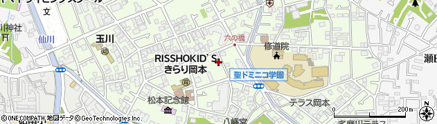 東京都世田谷区岡本周辺の地図