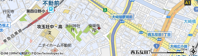 東京都品川区西五反田周辺の地図
