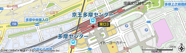 小田急多摩センター駅周辺の地図