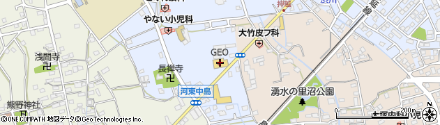 ゲオ　甲府昭和店周辺の地図