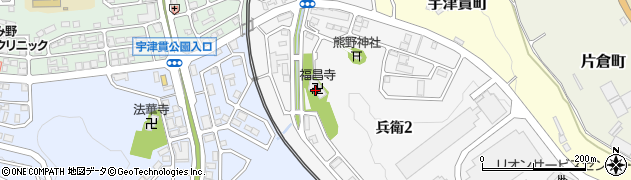 福昌寺周辺の地図