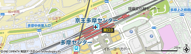 京王多摩センター駅周辺の地図