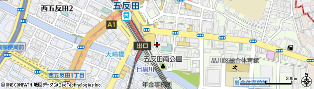 宝島五反田店周辺の地図