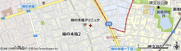 東京都目黒区柿の木坂2丁目8周辺の地図