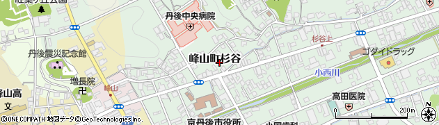 京都府京丹後市峰山町杉谷190周辺の地図