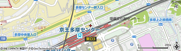 東京都多摩市落合1丁目8周辺の地図