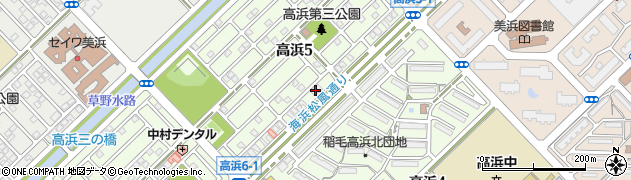 海浜松風通り周辺の地図