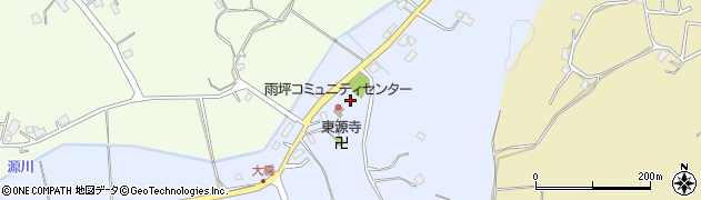千葉県山武市雨坪周辺の地図