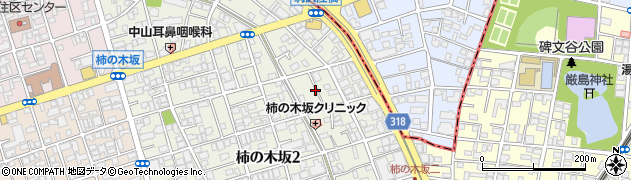 東京都目黒区柿の木坂2丁目9周辺の地図