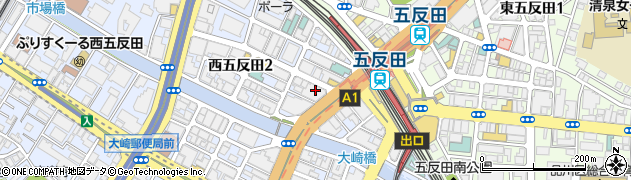 東京都品川区西五反田2丁目19周辺の地図