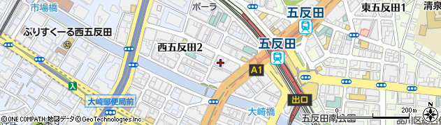 東京都品川区西五反田2丁目19-10周辺の地図