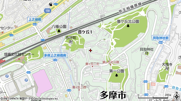 〒206-0031 東京都多摩市豊ヶ丘の地図