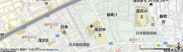 世田谷区立深沢中学校周辺の地図