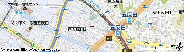 東京都品川区西五反田2丁目8周辺の地図
