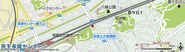 東京都多摩市落合1丁目16-1周辺の地図