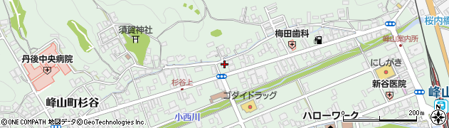 京都府京丹後市峰山町杉谷651周辺の地図