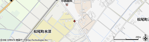 千葉県山武市松尾町水深1周辺の地図