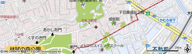 東京都目黒区下目黒3丁目18周辺の地図