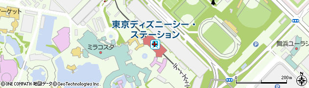 千葉県浦安市周辺の地図