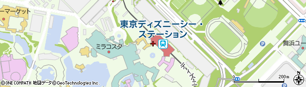 東京ディズニーシー周辺の地図