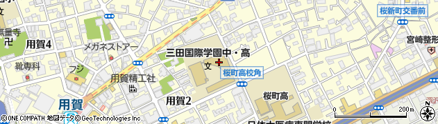 三田国際学園高等学校周辺の地図