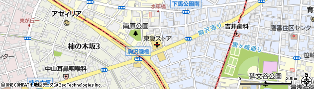 キャンドゥ東急ストア駒沢通り野沢店周辺の地図