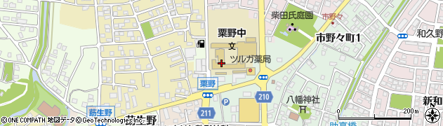 敦賀市立粟野中学校周辺の地図