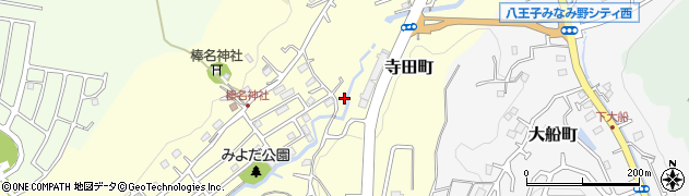 東京都八王子市寺田町355周辺の地図