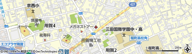 東京都世田谷区用賀3丁目13周辺の地図