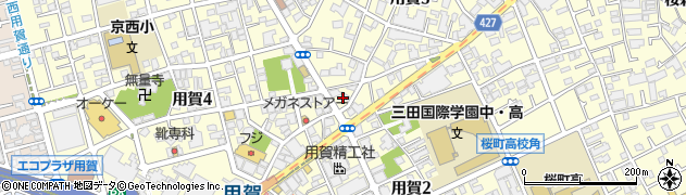 東京都世田谷区用賀3丁目14周辺の地図