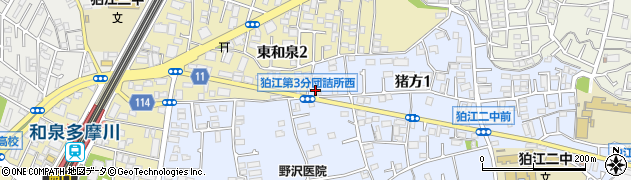 谷津田酒店周辺の地図
