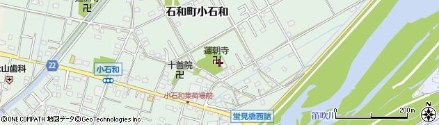 蓮朝寺周辺の地図
