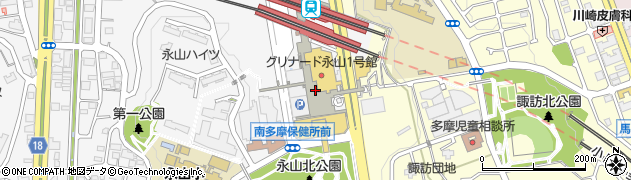 グリナード永山４階　ヤマハ音楽教室周辺の地図