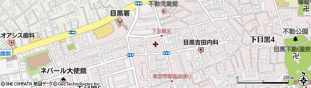 東京都目黒区下目黒5丁目22周辺の地図