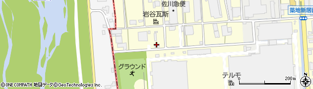 岩谷瓦斯株式会社　甲府工場周辺の地図