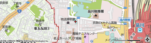 品川東武ホテル　宿泊予約直通周辺の地図