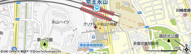 多摩サイクル永山店周辺の地図