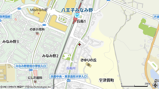 〒192-0918 東京都八王子市兵衛の地図