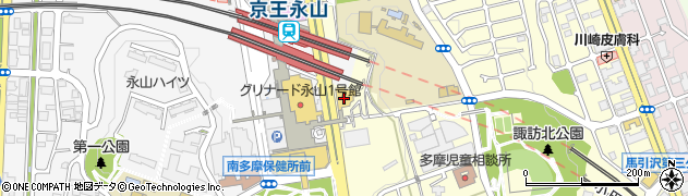 多摩信用金庫永山支店周辺の地図