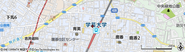 松屋 学芸大学店周辺の地図