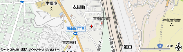 福井県敦賀市衣掛町周辺の地図