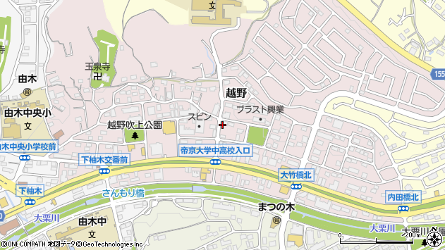 〒192-0361 東京都八王子市越野の地図