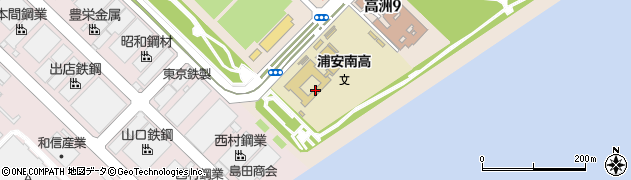 千葉県立浦安南高等学校周辺の地図