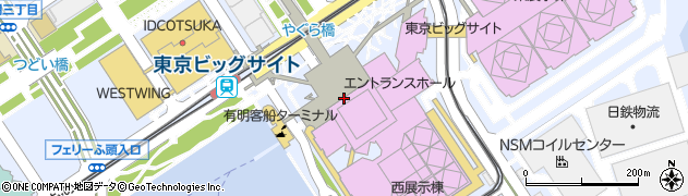 らーめん潤やイートイット！東京ビッグサイト店周辺の地図