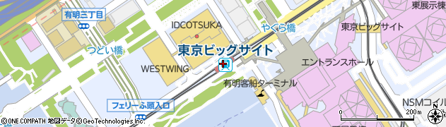 東京ビッグサイト駅周辺の地図