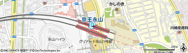 京王永山駅周辺の地図