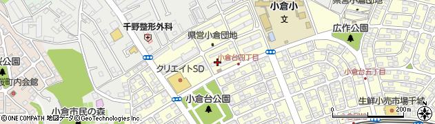 千葉県千葉市若葉区小倉台4丁目周辺の地図
