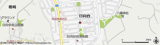 千葉県山武市日向台周辺の地図